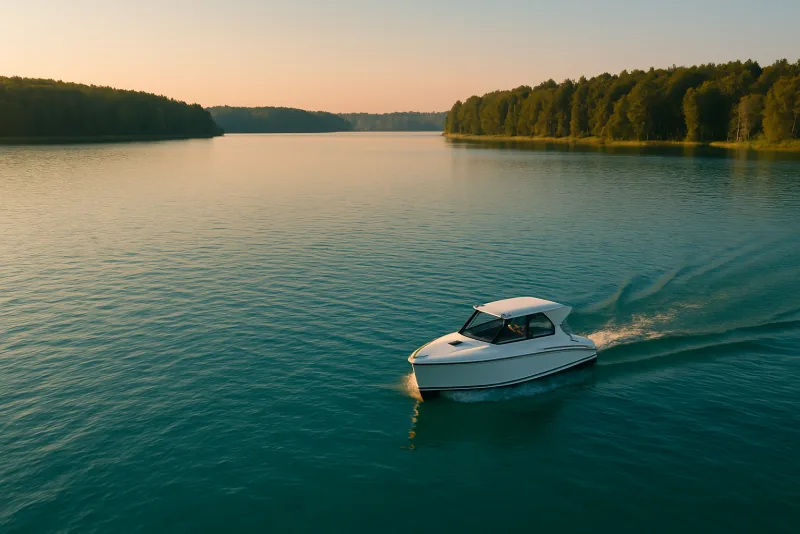 Quiet zone on a lake