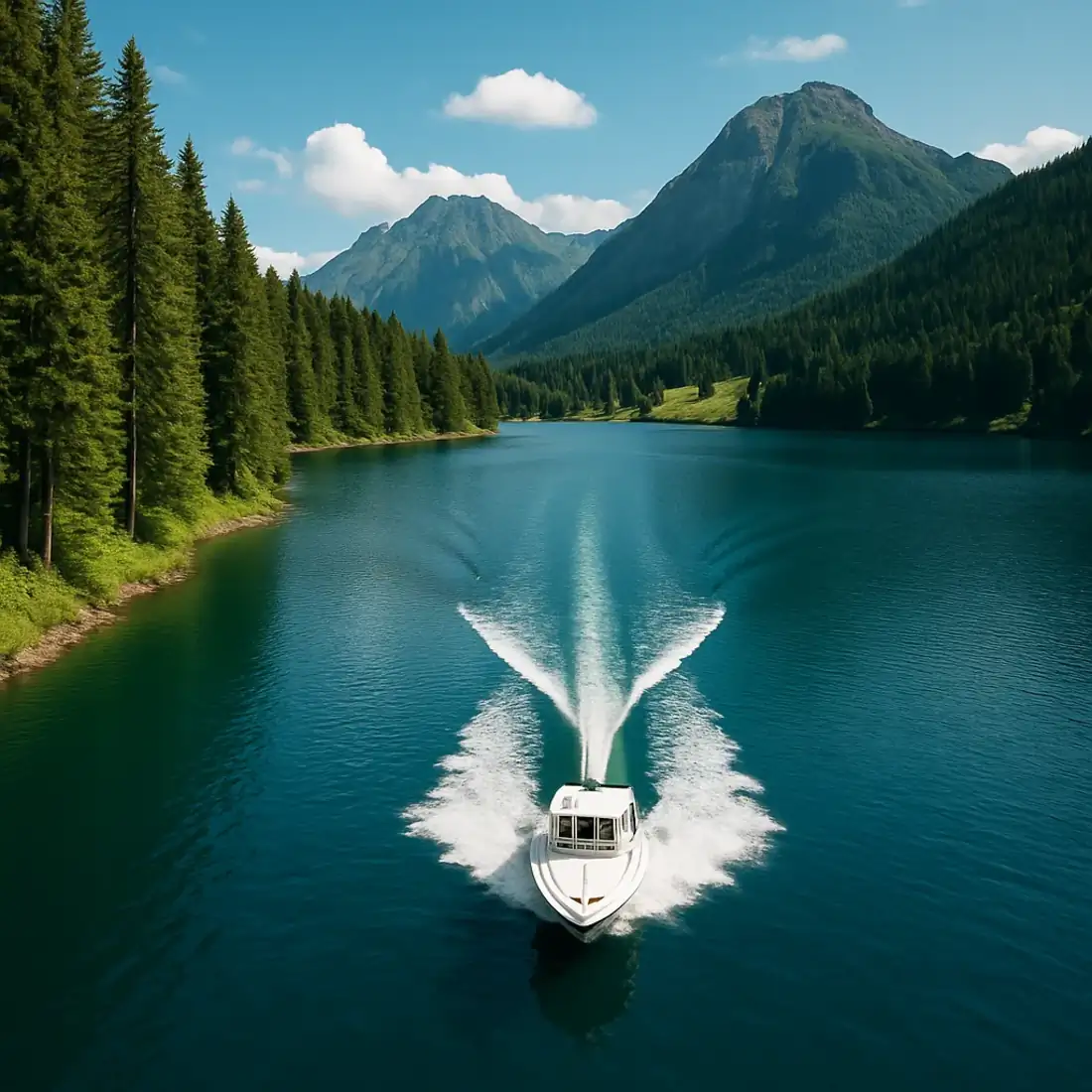 Modern electric motorboat by E-Trout